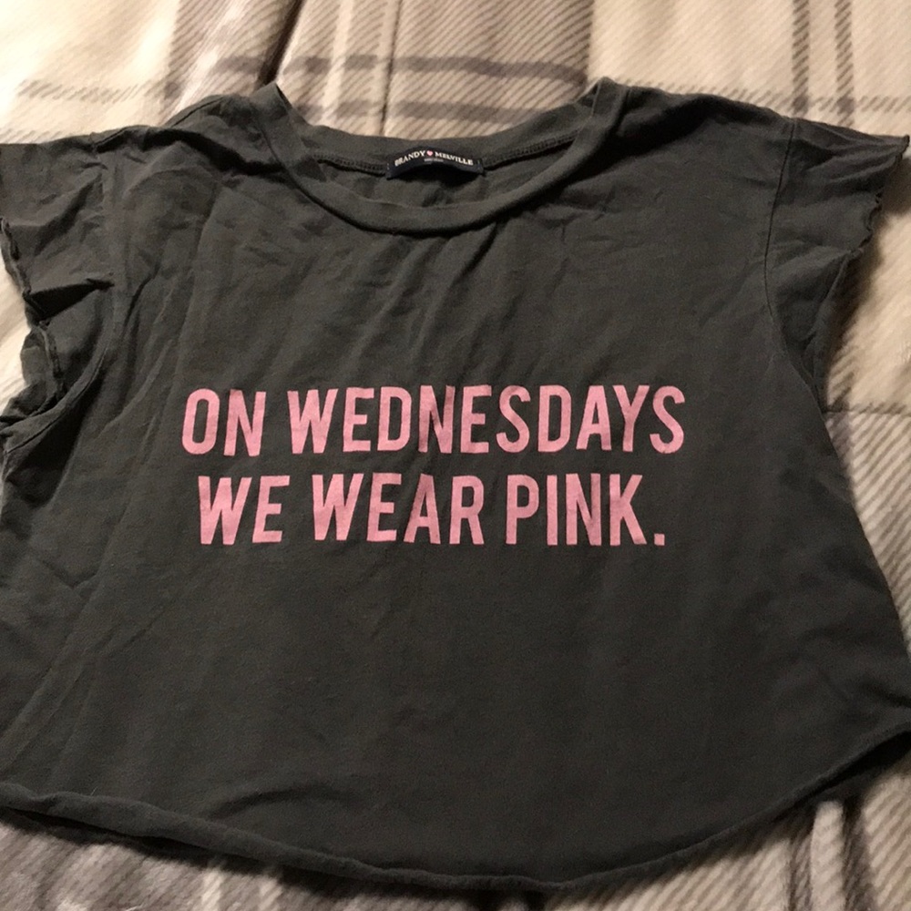 Brandi Melville on Wednesday’s we wear pink shirt